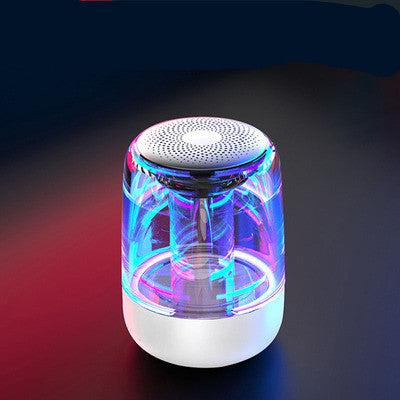 Portable Bluetooth Speaker with LED Light & Powerful Bass