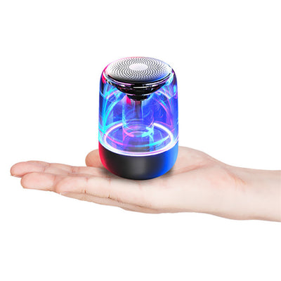 Portable Bluetooth Speaker with LED Light & Powerful Bass