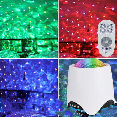 Ocean Star Night Light Projector with Music & Remote Control