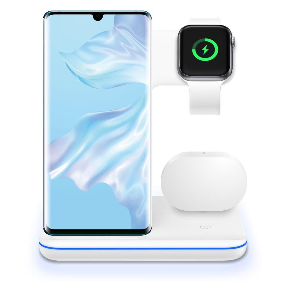 3-in-1 Wireless Charger Stand for Phone, Watch, & Earbuds