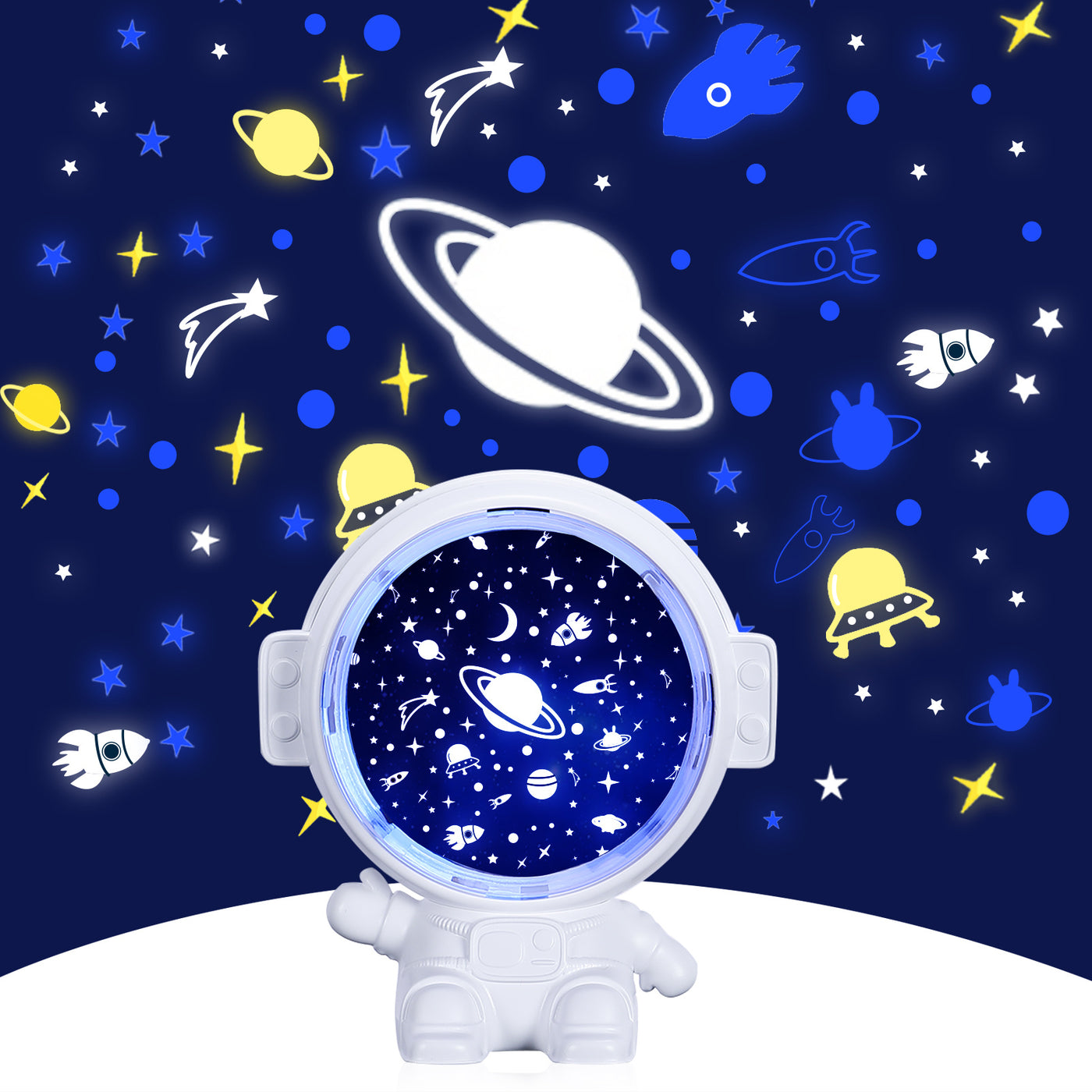 Galaxy Star Projector Astronaut Night Light for Kids