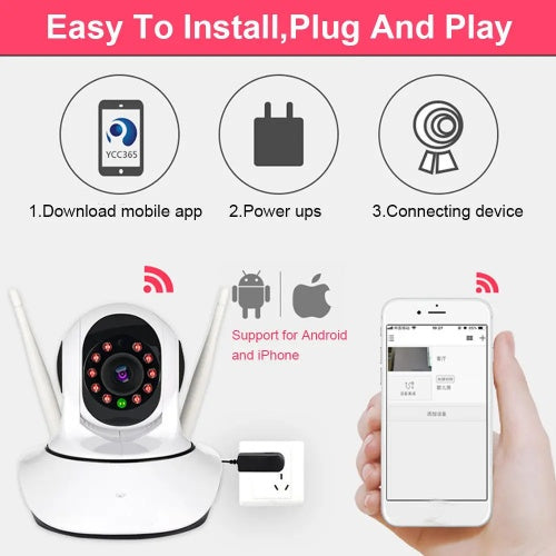 Home WiFi Security Camera with HD Video