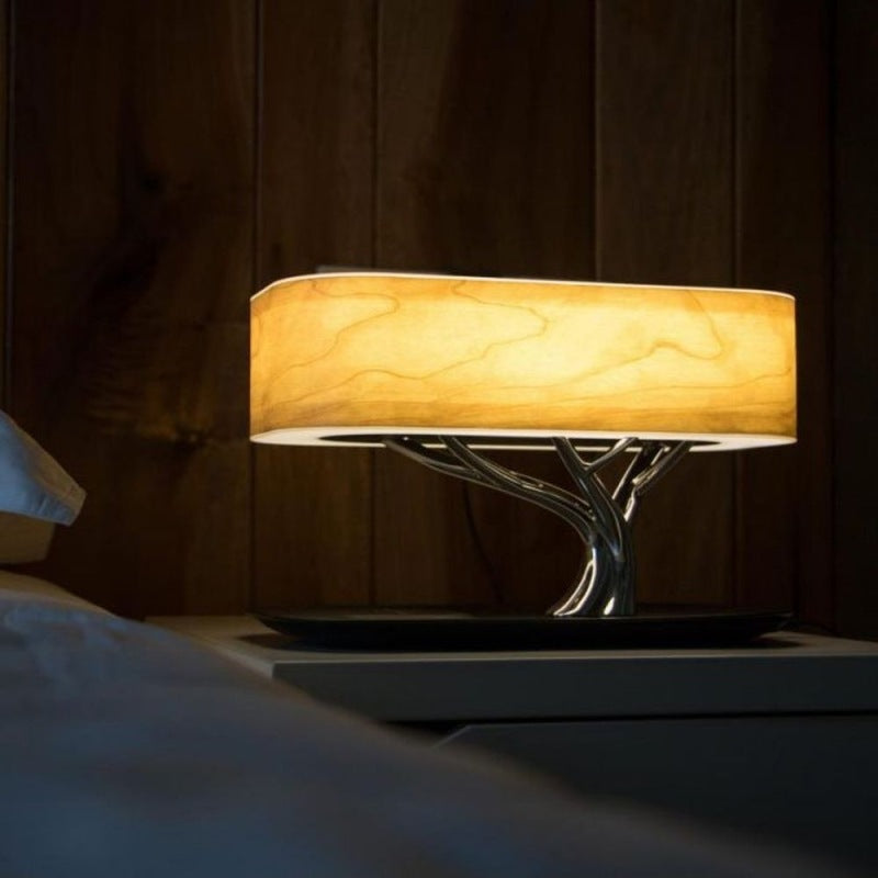 Tree Light Table Lamp with Bluetooth Speaker & Wireless Charging