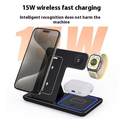 15W 3-in-1 Foldable Wireless Charger Stand