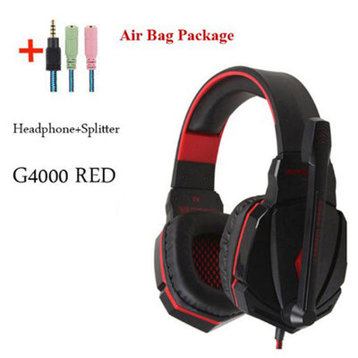 Wired Gaming Headset with Surround Sound & Deep Bass