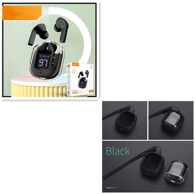 Mini Transparent Wireless Bluetooth Headset with ENC Noise Reduction