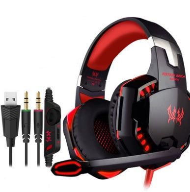 Wired Gaming Headset with Surround Sound & Deep Bass