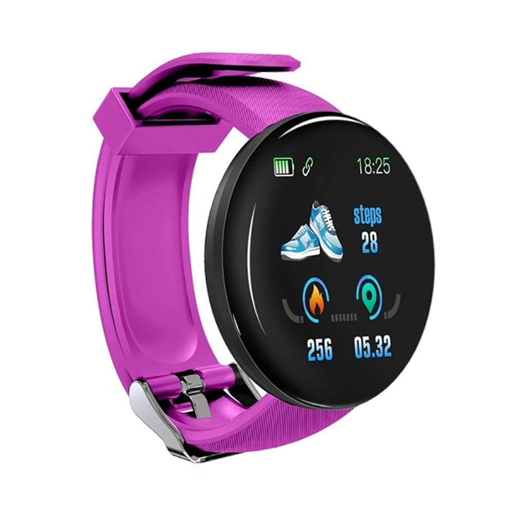 D18 Bluetooth Smart Watch with Blood Pressure & Heart Rate Monitor