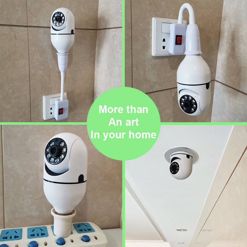 1080P WiFi Bulb Camera with 4X Zoom & Alarm Monitor