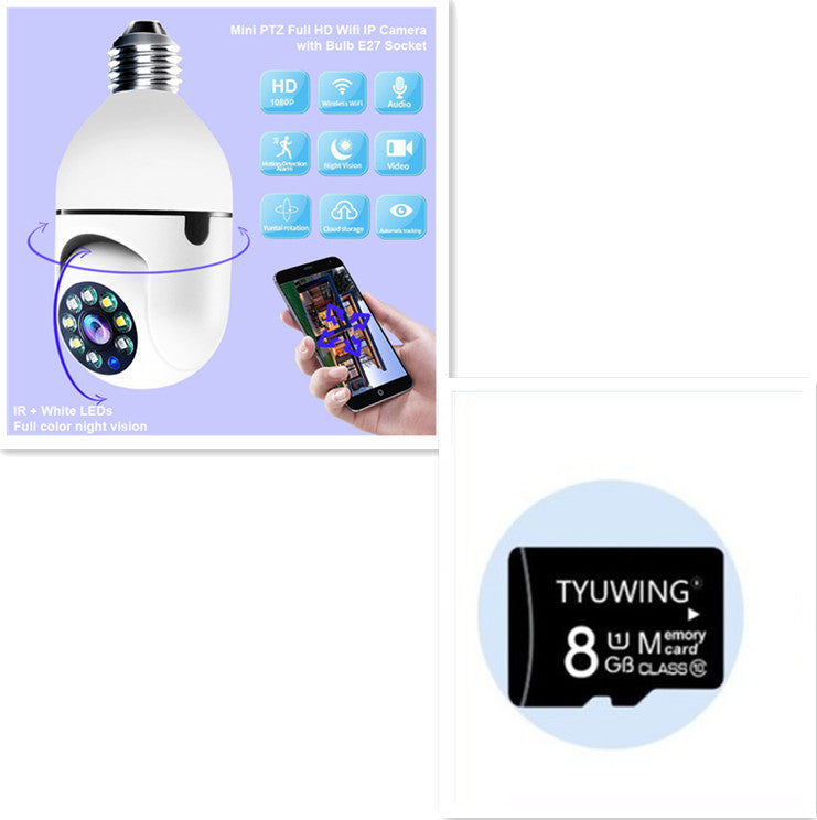 1080P WiFi Bulb Camera with 4X Zoom & Alarm Monitor