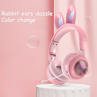 Wireless Rabbit Ear Headphones with Luminous Design