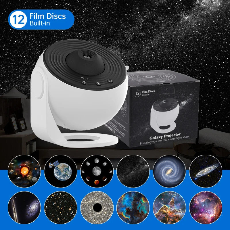 360° Night Light Galaxy Projector for Kids & Bedroom