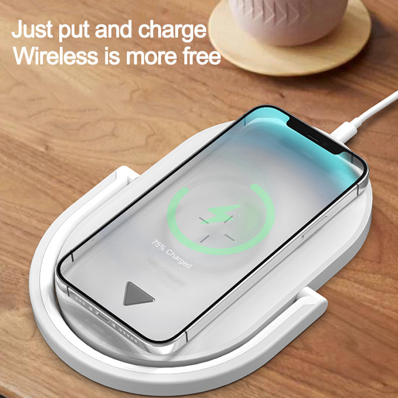 3-in-1 Foldable Wireless Charger with LED Lamp